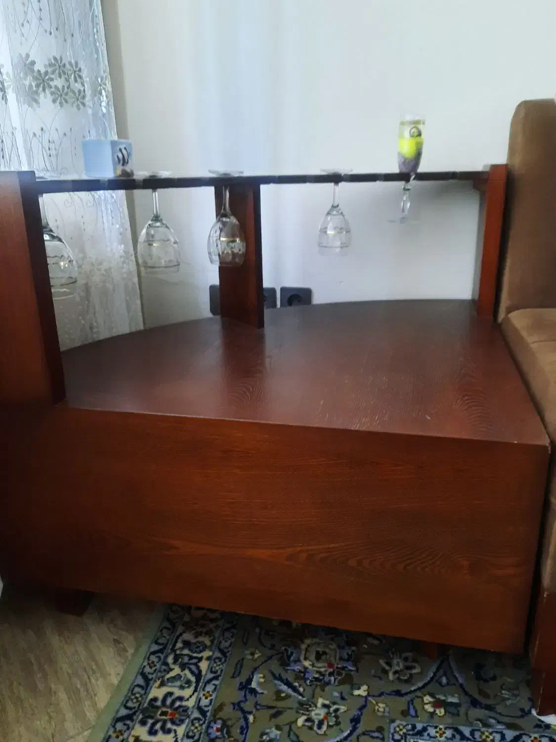 میز چوبی کنج|بوفه، ویترین، کنسول|کرمانشاه, |دیوار