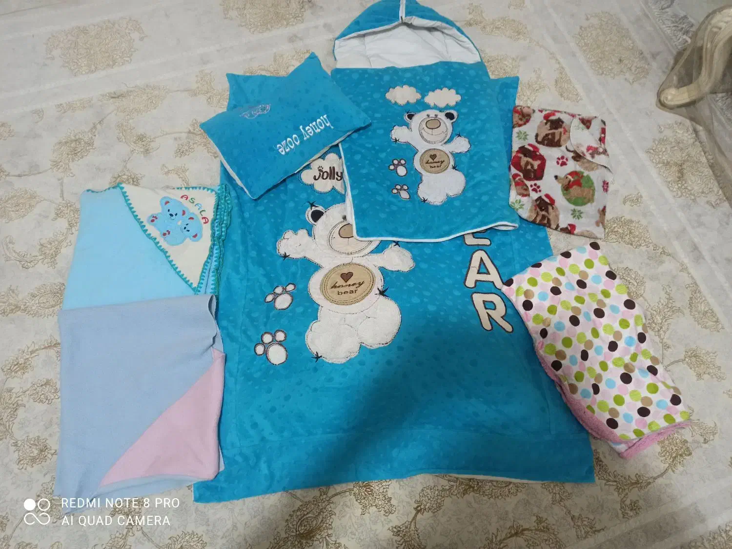 لحاف و تشک و قنداق فرنگی و بالش مخمل و ۴ عدد پتو|اسباب و اثاث بچه|تهران, افسریه شمالی|دیوار