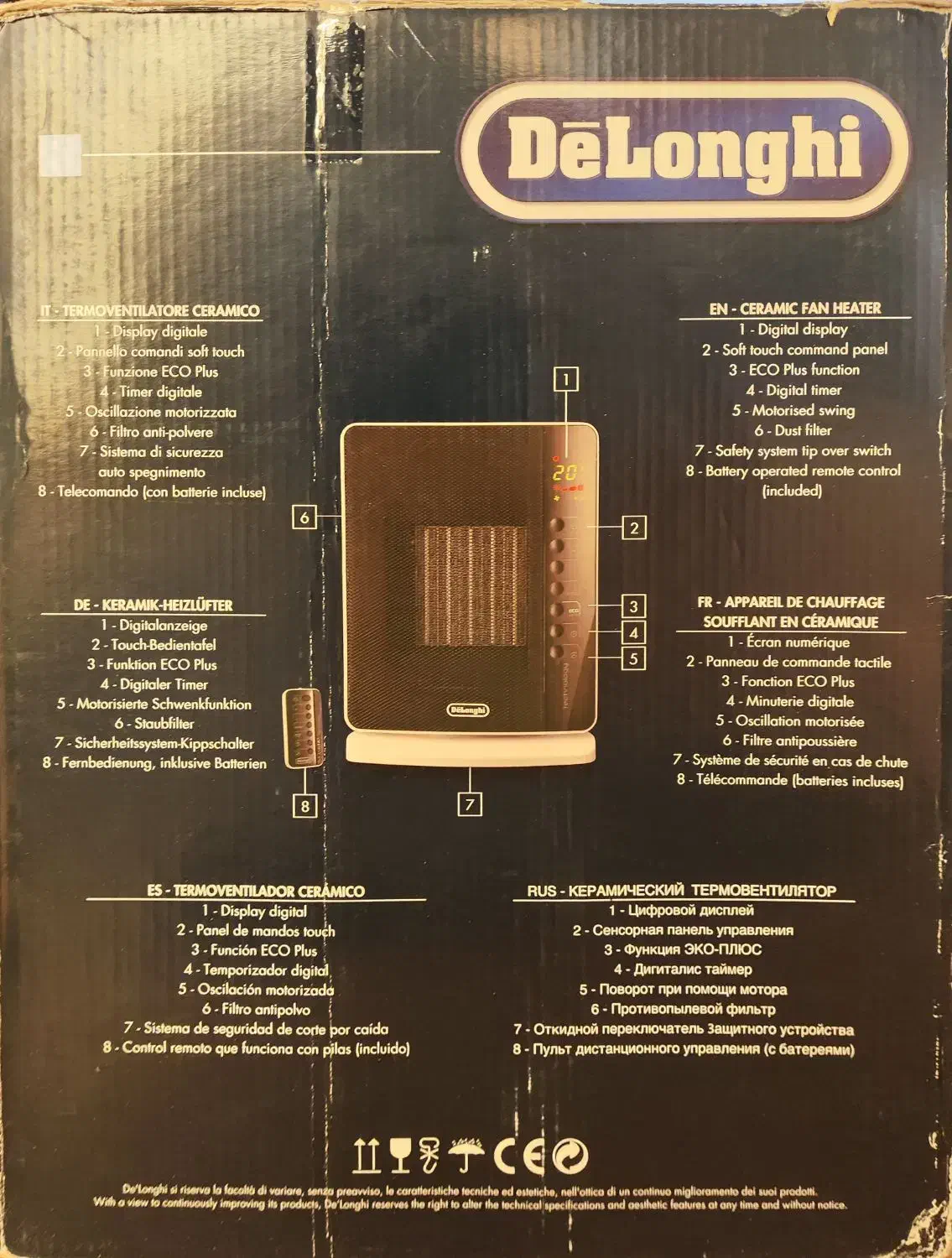 هیتر سرامیکی دلونگی -بخاری برقی فن دار دلونگی|بخاری، هیتر، شومینه|تهران, بهاران|دیوار