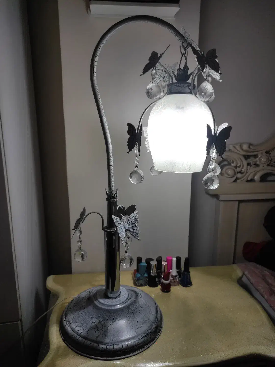 چراغ خواب کریستالی|چراغ خواب و آباژور|گلستان (تهران), |دیوار