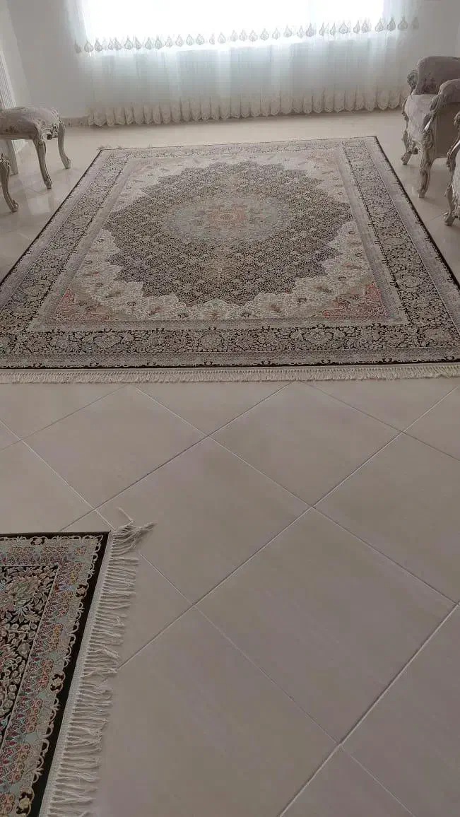 فرش ۹ متری گل برجسته تبریز ۱۲۰۰ شانه تراکم ۳۶۰۰|فرش|چالوس, |دیوار