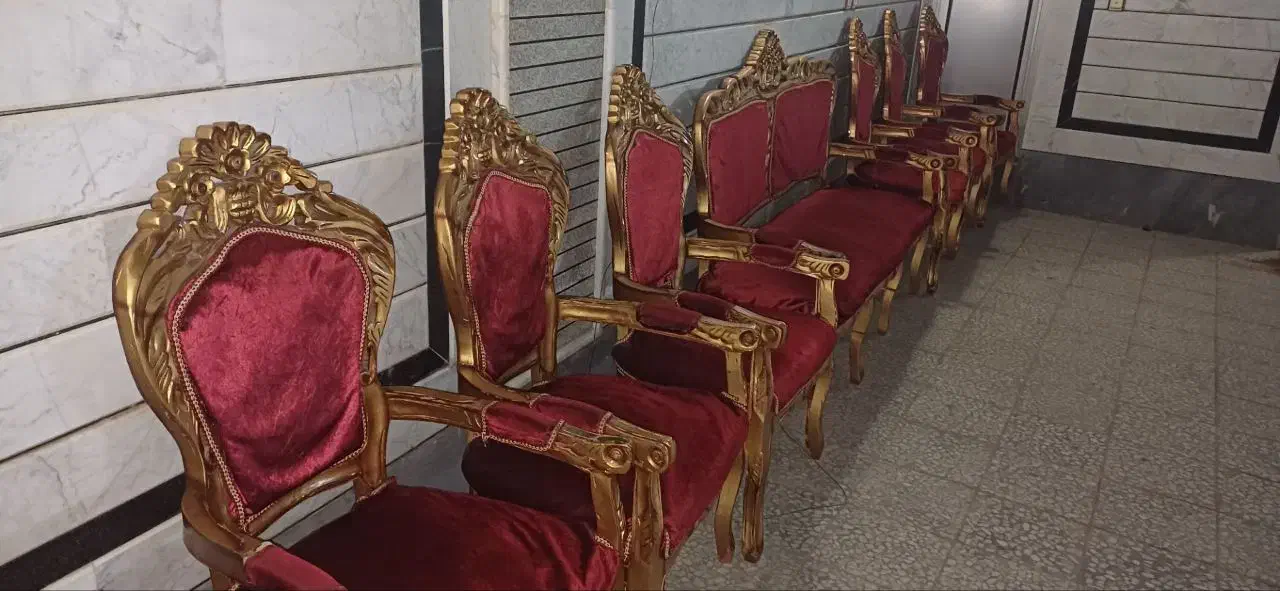 مبل سلطنتی|مبلمان خانگی و میز عسلی|خمینی‌شهر, |دیوار