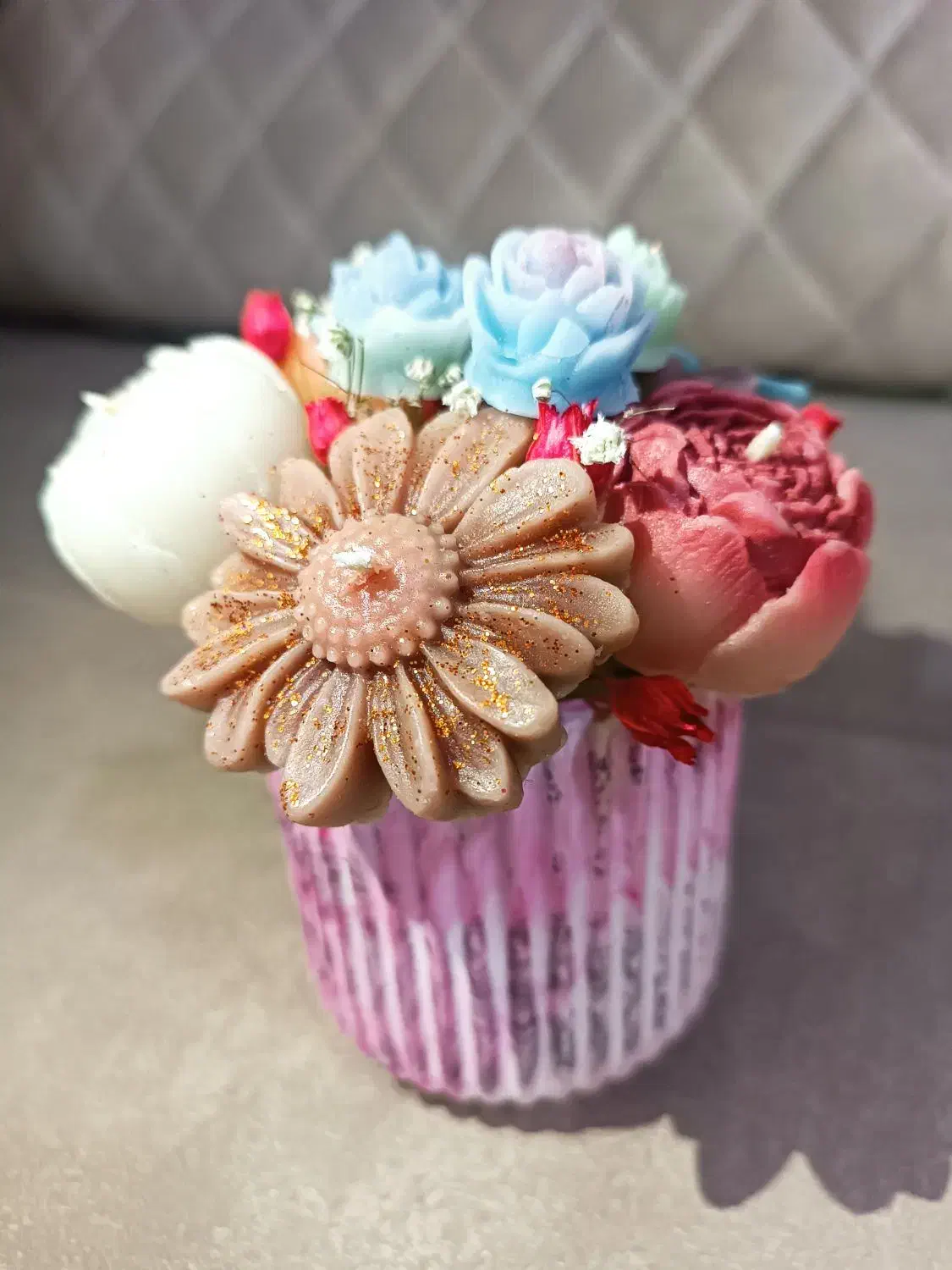 شمع گلدانی|صنایع دستی و سایر لوازم تزئینی|ایلام, |دیوار