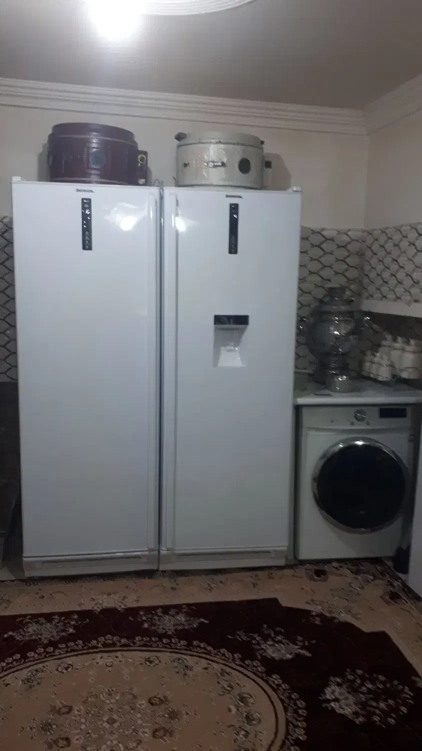 یخچال دوقولو و ال ای دی بخاری شومینه|یخچال و فریزر|مهاباد (آذربایجان غربی), |دیوار