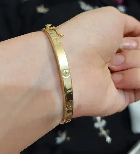 دستبند النگویی طلا آینه ای|جواهرات|بروجرد, |دیوار