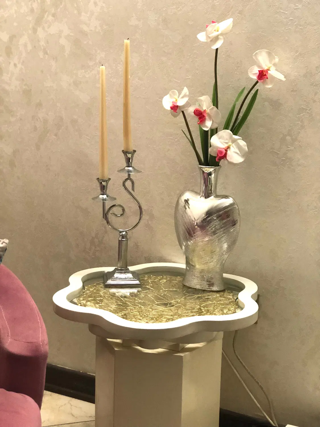 میز جلو مبلی گردون و چرخشی و عسلی سفید شیشه ای|مبلمان خانگی و میز عسلی|تهران, بهمن یار|دیوار