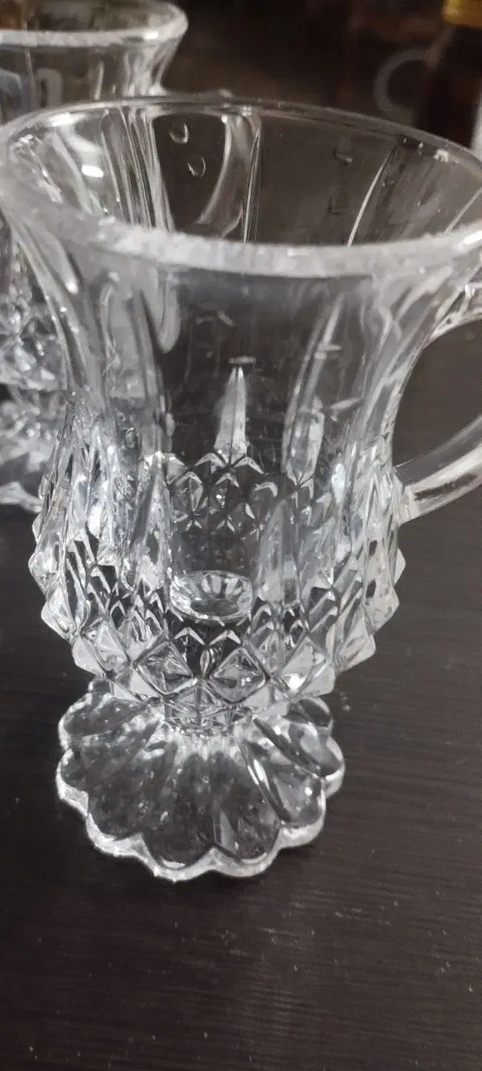 فنجان کریستال خورشیدی و میوه خوری|ظروف سرو و پذیرایی|رباط‌کریم, رباط‌کریم|دیوار