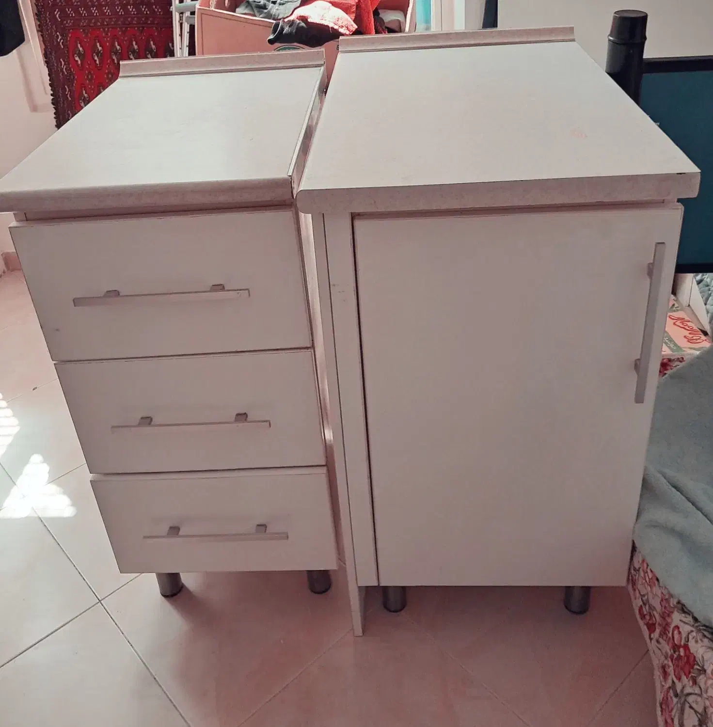 ۲عددکابینت mdfایستاده کاملا نو|کتابخانه، شلف، قفسه‌های دیواری|تهران, آذربایجان|دیوار
