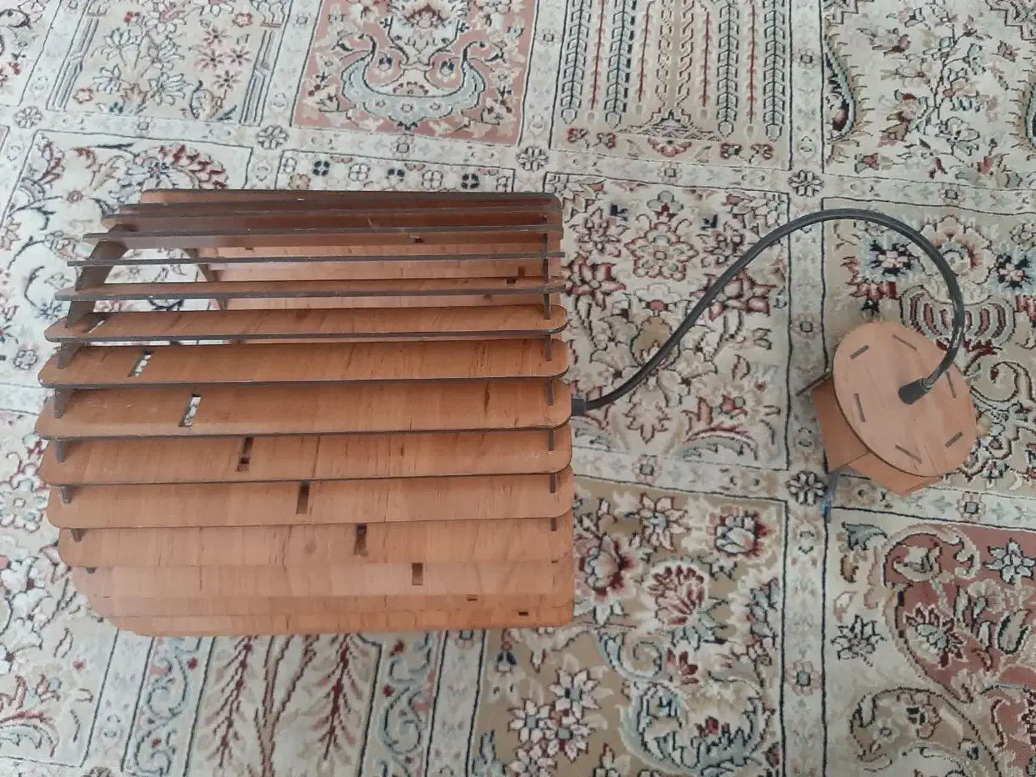 دو عدد لوستر چوبی و کریستالی|لوستر و چراغ آویز|اصفهان, ملکشهر|دیوار