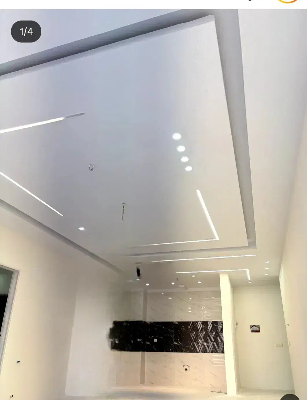 اجرای کناف .طراحی داخلی تی وی وال . پارکت .قرنیز|خدمات پیشه و مهارت|خرم‌آباد, |دیوار