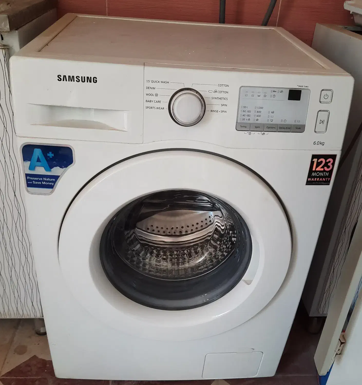 ماشین لباسشویی سامسونگ|ماشین لباسشویی و خشک‌کن لباس|نی‌ریز, |دیوار