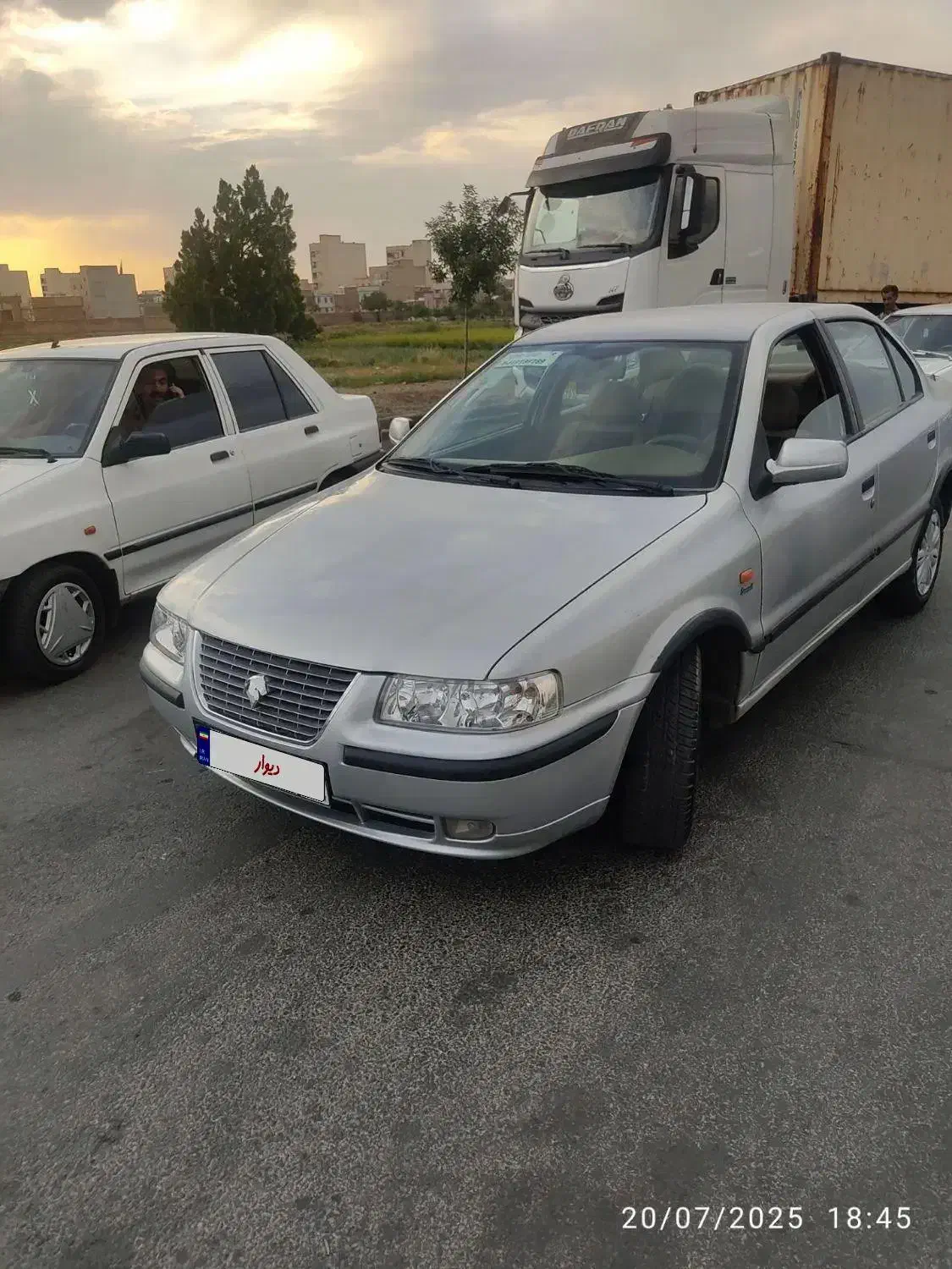 سمند نقره ای مدل 85|خودرو سواری و وانت|همدان, |دیوار