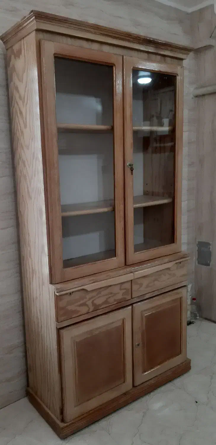 فروش کتابخانه تمام چوب|کتابخانه، شلف، قفسه‌های دیواری|زنجان, |دیوار