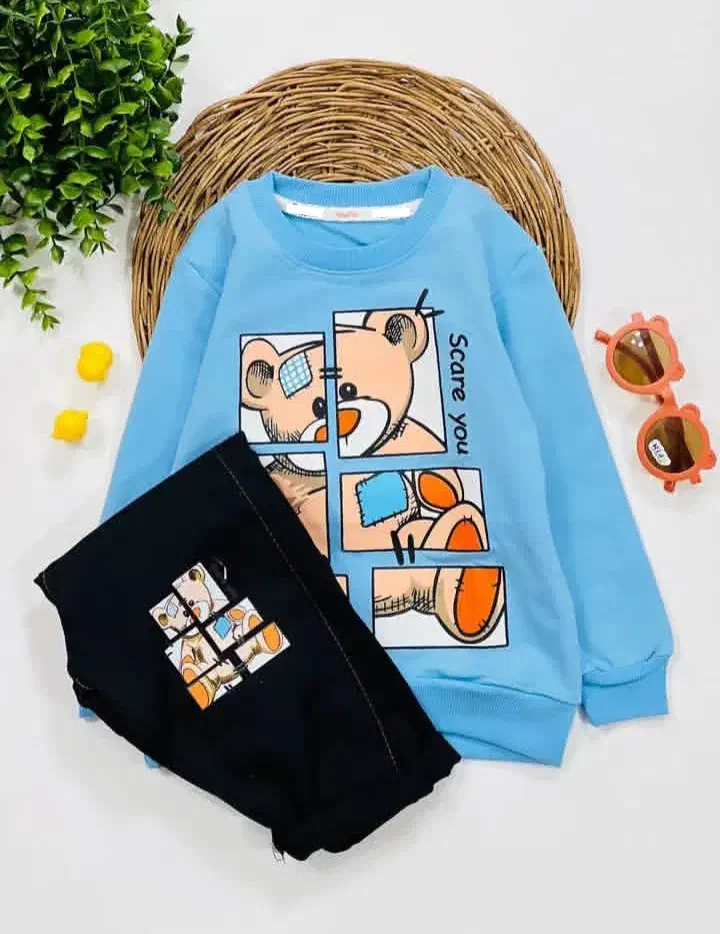 ست پسرانه پنبه لاکردار بیرون پوش با شلوارلی|کفش و لباس بچه|تبریز, |دیوار