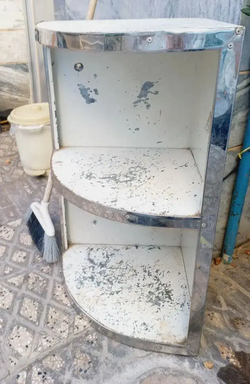 کتابخانه و ابچکان آهن سفید هست ضد زنگ دور استیل|آب‌چکان و نظم‌دهنده ظروف|بروجرد, |دیوار