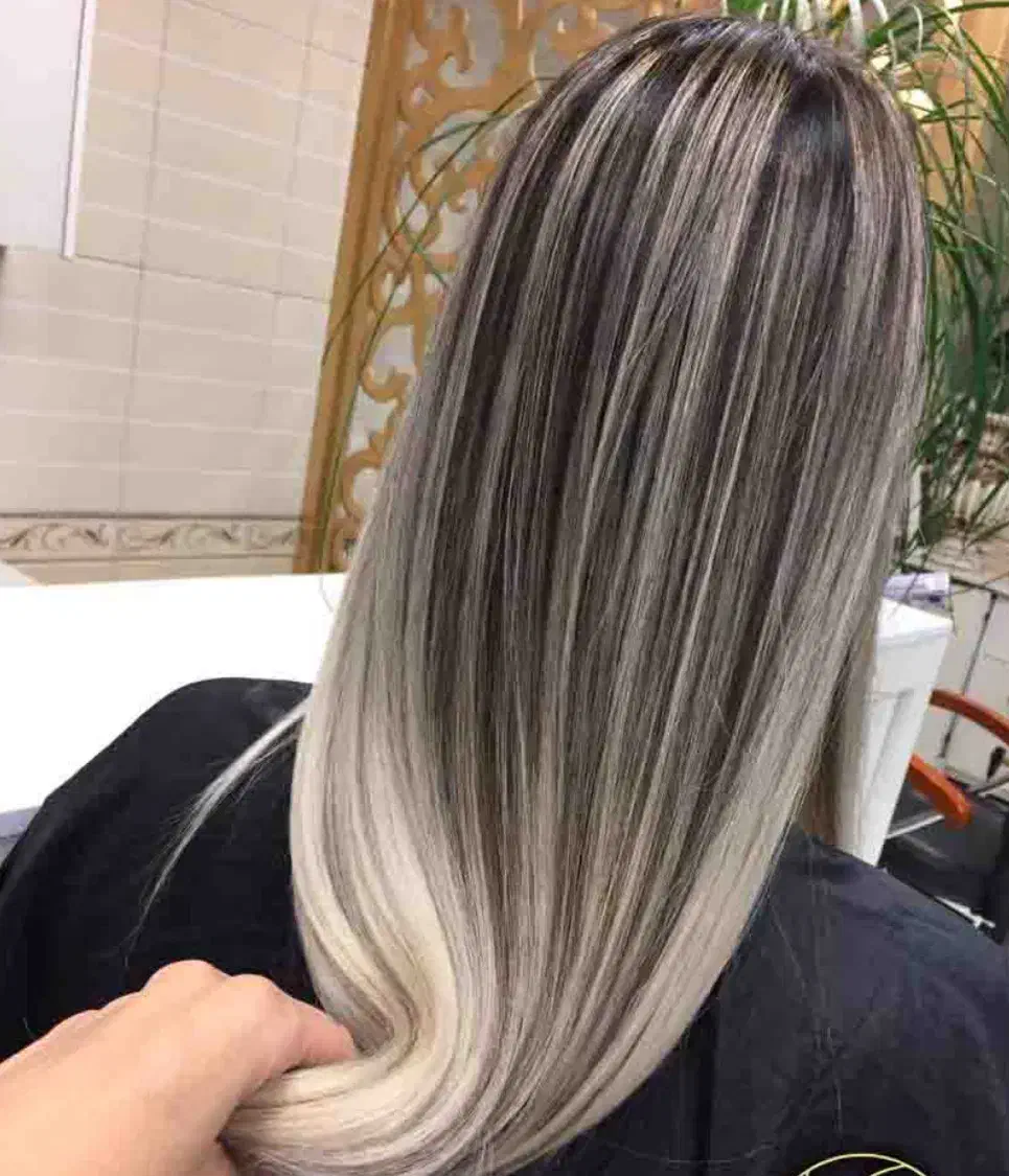 مدل رنگ لایت  مش بالیاژ آمبره کراتین و پروتئین ...|خدمات آرایشگری و زیبایی|رشت, فلسطین|دیوار