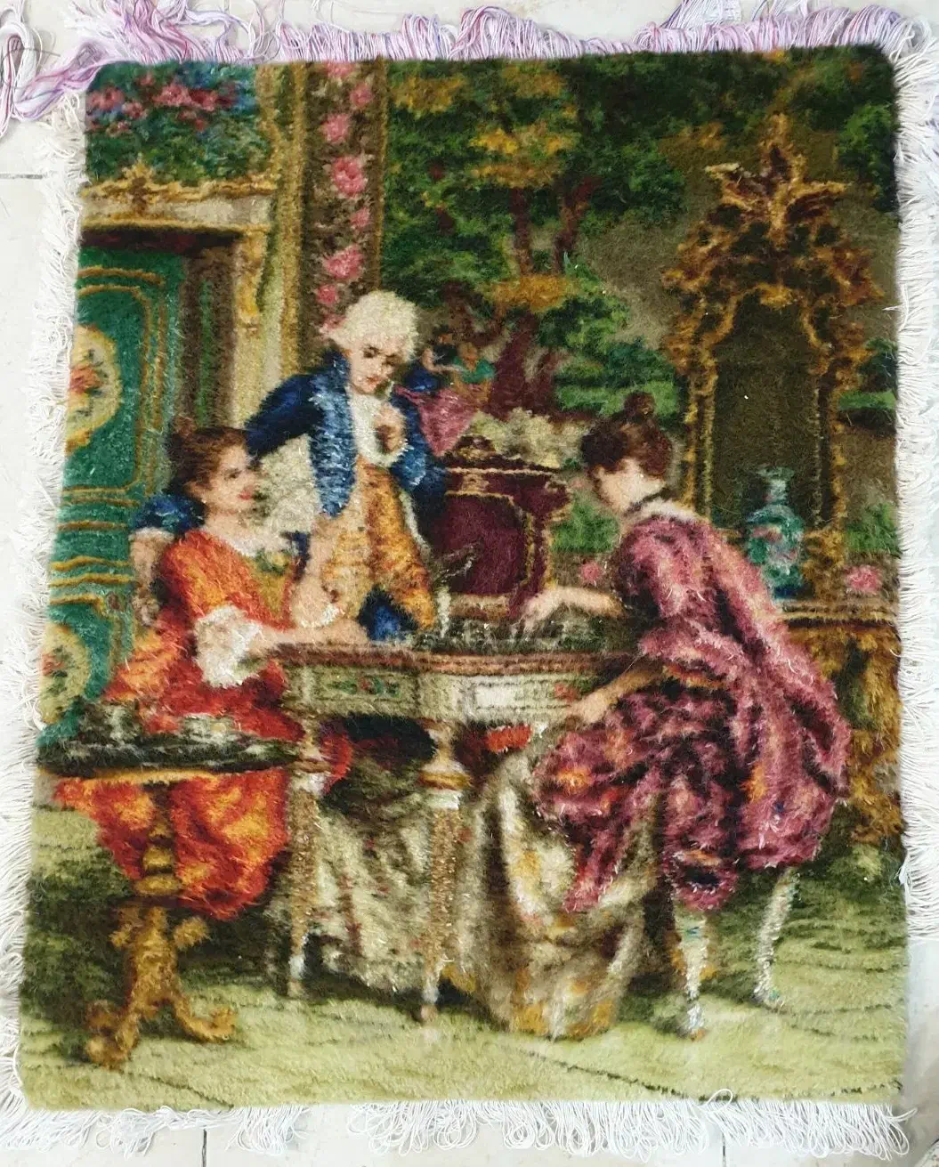 تابلو فرش دستبافت شطرنج باز|تابلو فرش|گلستان (تهران), |دیوار