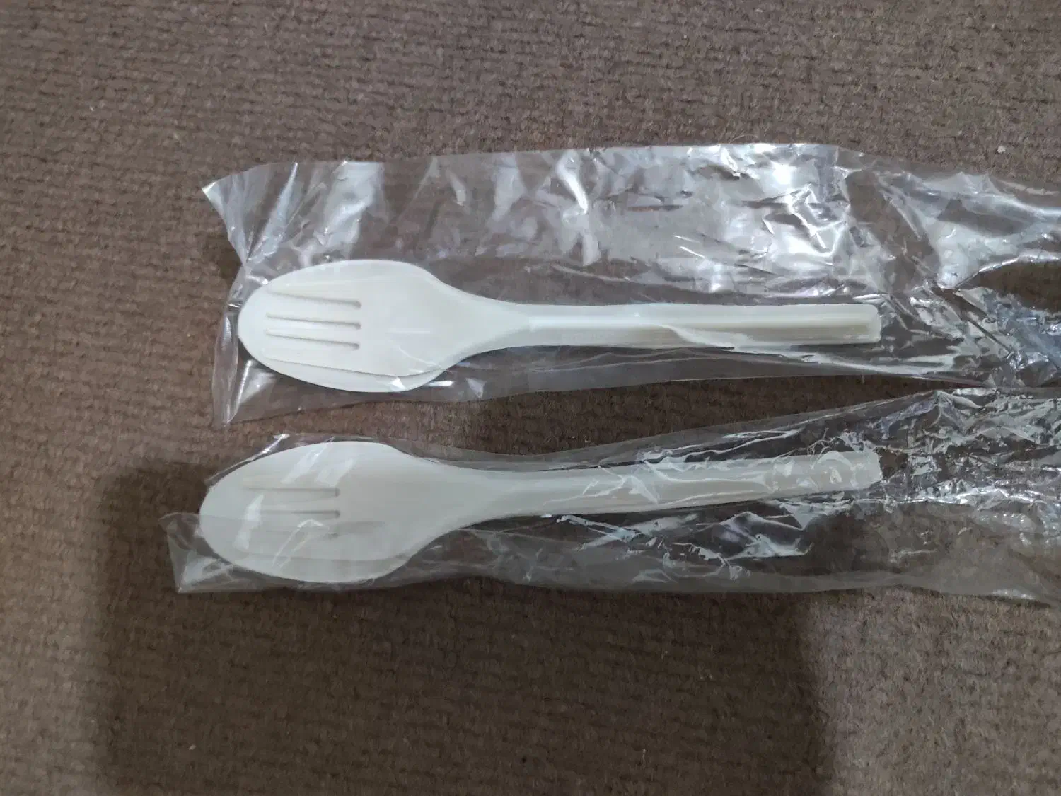 قاشق و چنگال گیاهی|ظروف نگهدارنده، پلاستیکی، یک‌بارمصرف|جم, |دیوار