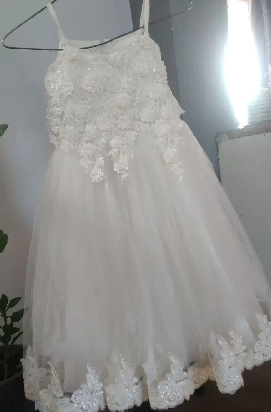 لباس عروس دخترانه نو سایز ۸تا ۱۰ سال|لباس|شاندیز, |دیوار