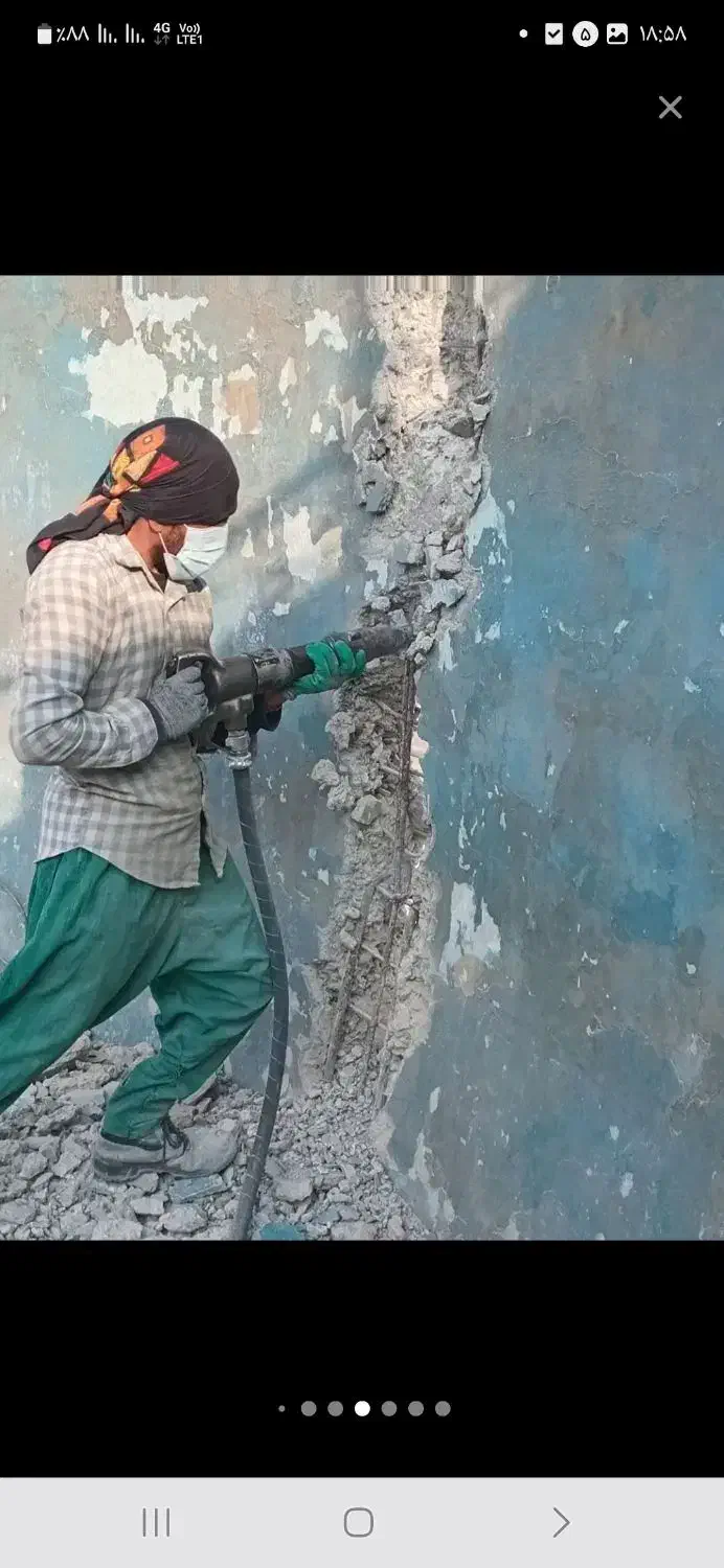 (تخریب داخلی و کندکاری)باکمترین قیمت)|خدمات پیشه و مهارت|اراک, |دیوار