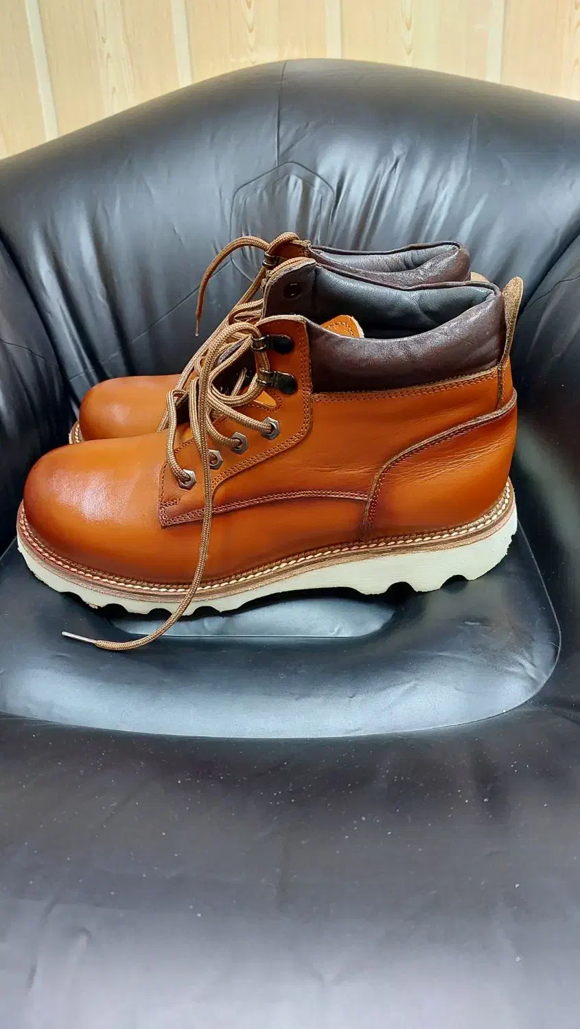 نیم بوت مردانه چرم طبیعی سایز ۴۱/۵|کیف، کفش، کمربند|رشت, پیرسرا|دیوار