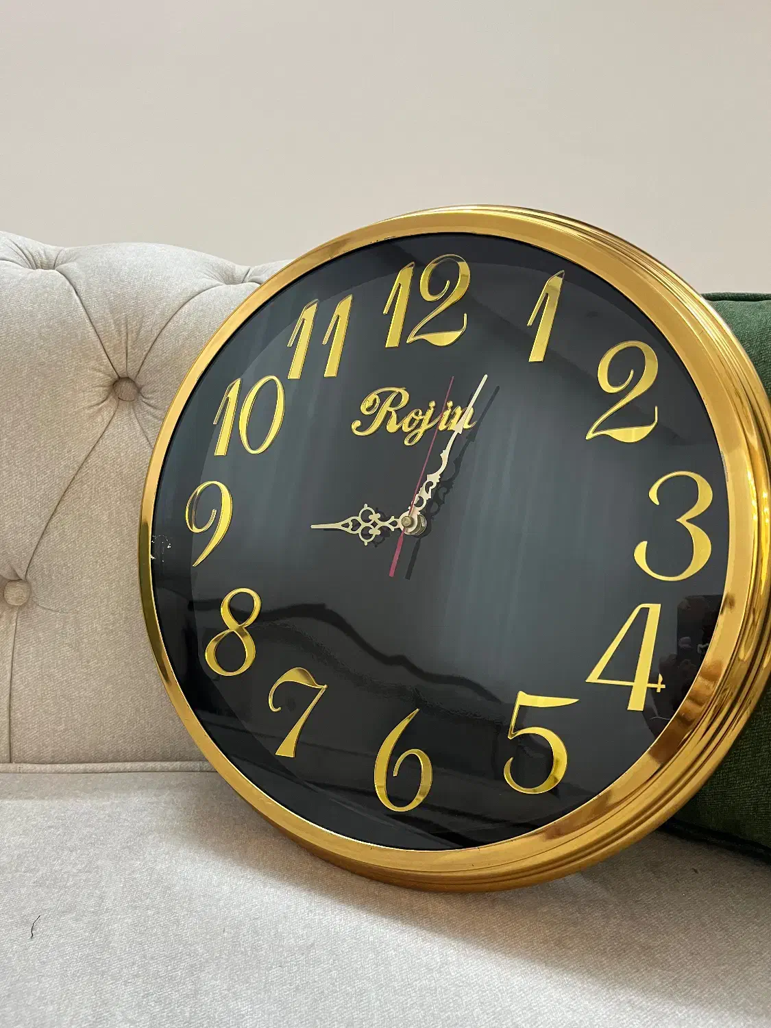 ساعت دیواری قاب فلزی آرام گرد|ساعت دیواری و تزئینی|قم, انسجام|دیوار