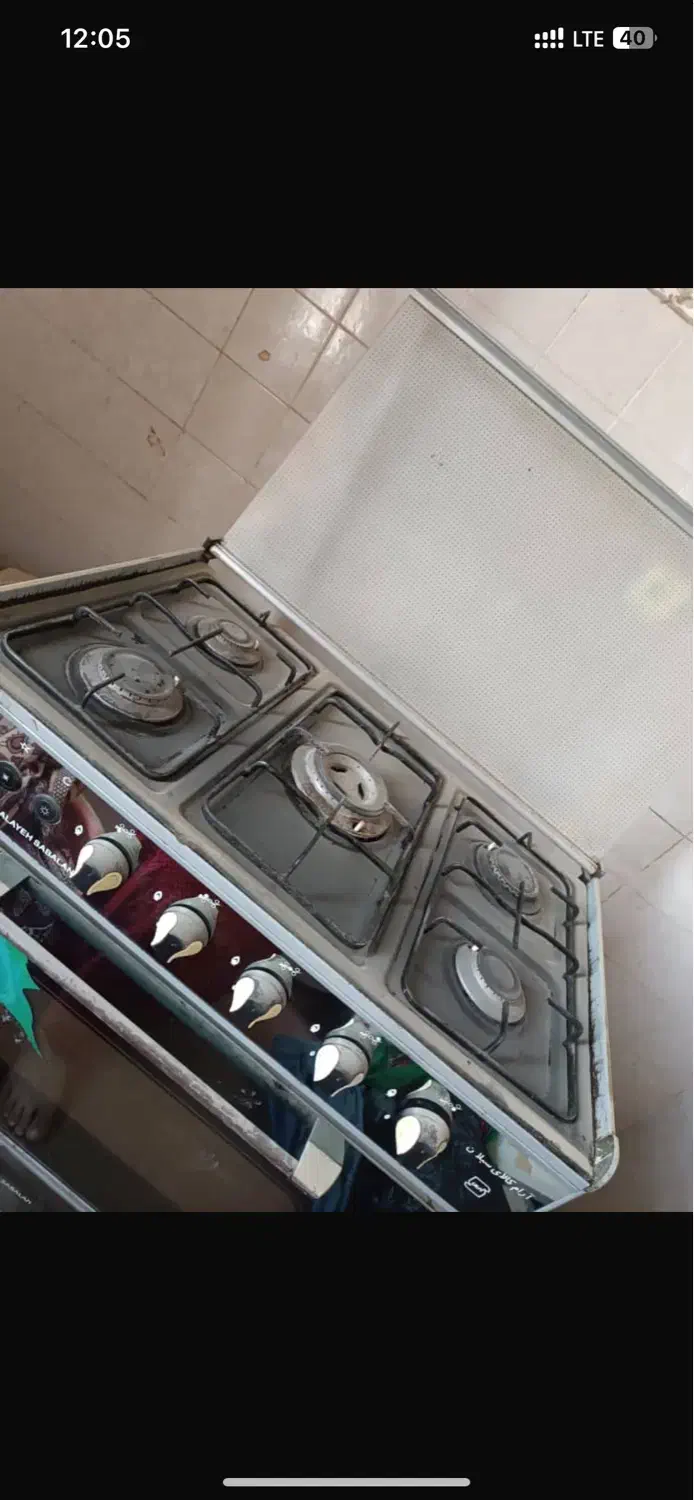 اجاق گاز ۵شعله طرح فر سالم تمیز|اجاق گاز و لوازم برقی پختوپز|گنبد کاووس, |دیوار