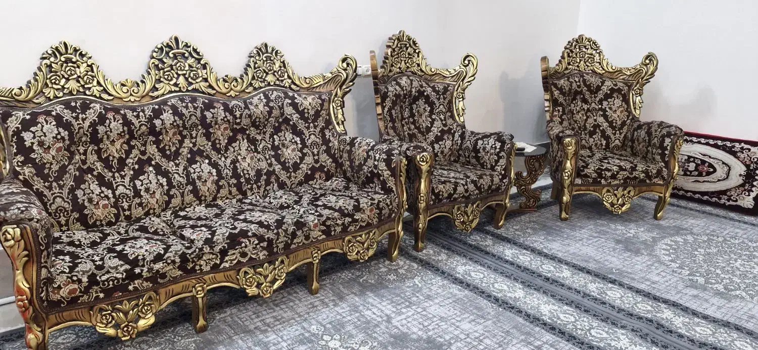 مبل استیل سلطنتی|مبلمان خانگی و میز عسلی|بهارستان, |دیوار