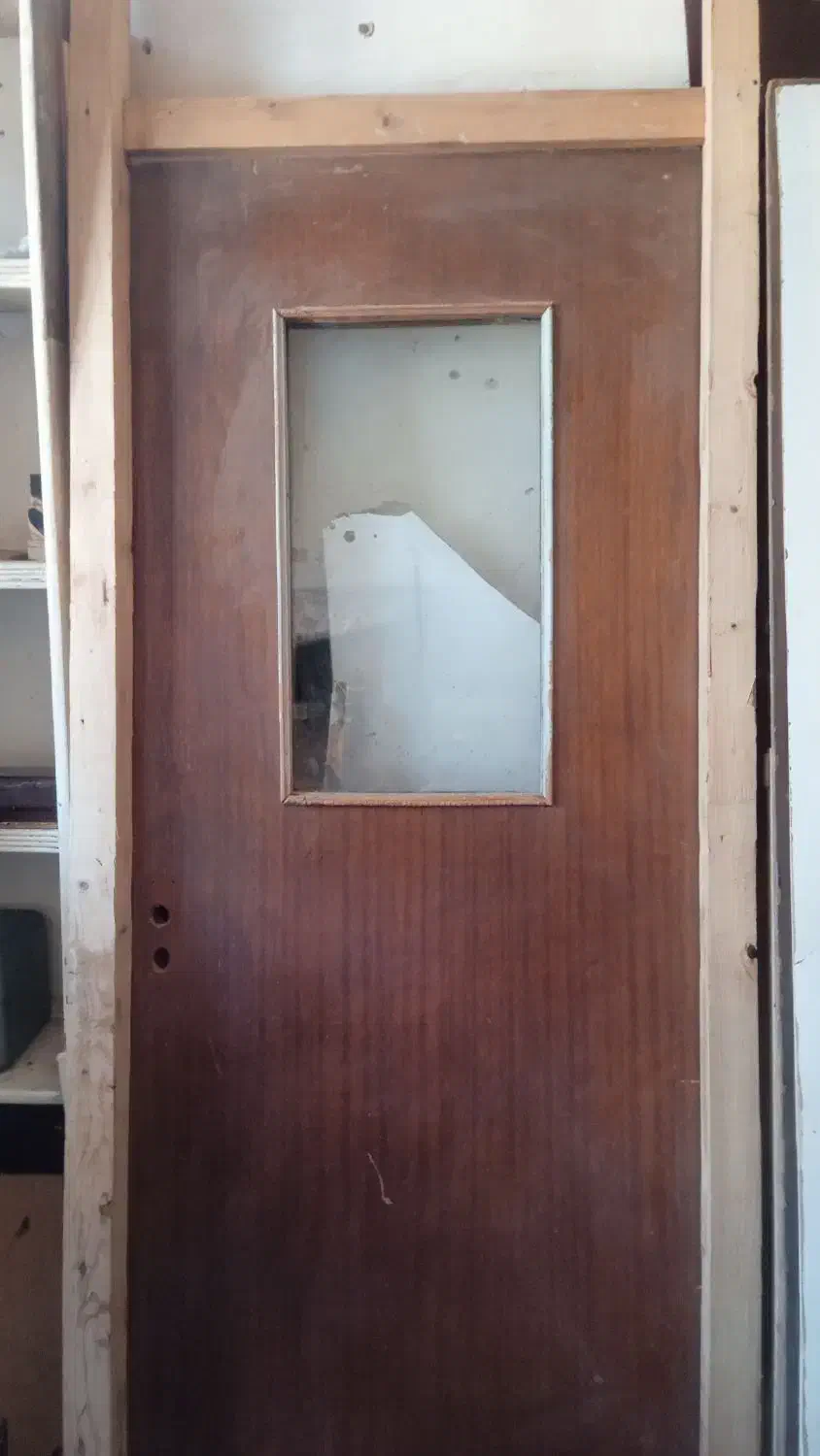 درب چوبی باچارچوب|مصالح و تجهیزات ساختمان|اردبیل, |دیوار