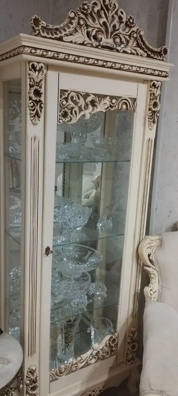 ویترین چوبی استخوانی|بوفه، ویترین، کنسول|پاکدشت, پاکدشت (مامازند)|دیوار