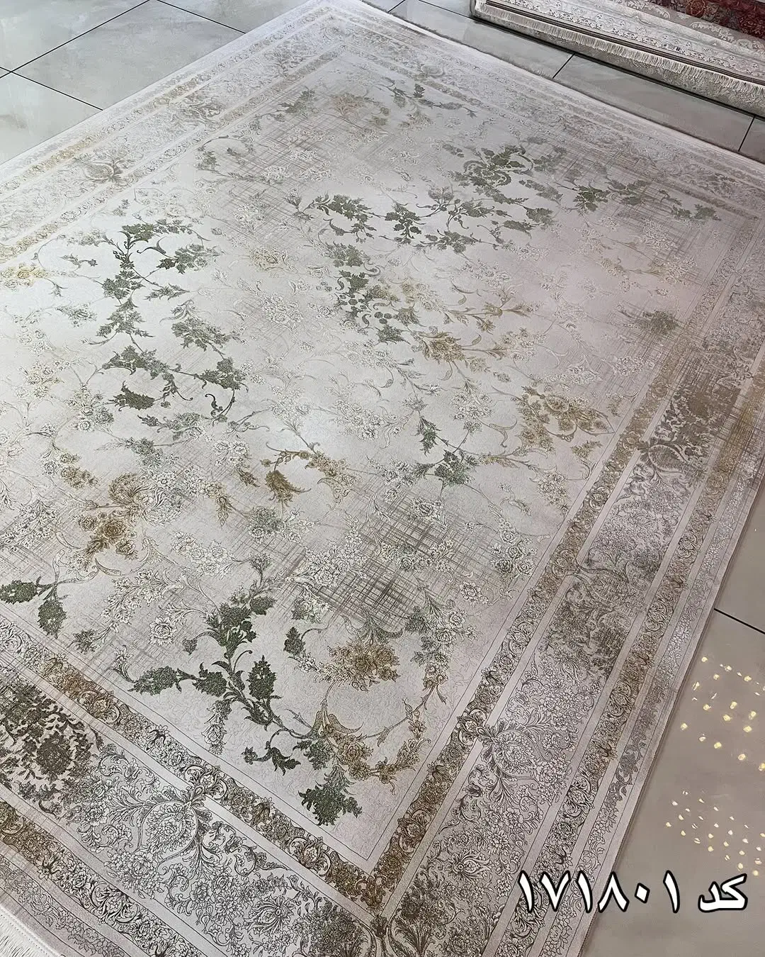 سلین مدادی رنگ و طوسی اسلیمی فرش۱۲۵۰شانه|فرش|بوشهر, |دیوار