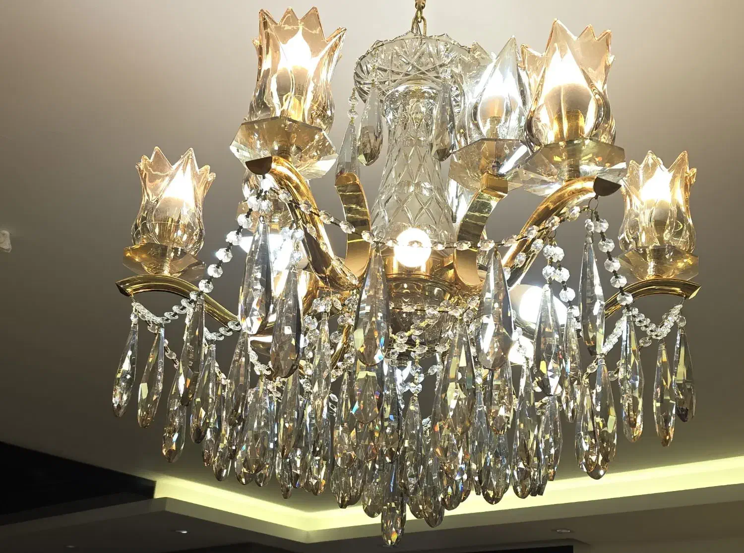 فروش لوستر|لوستر و چراغ آویز|اصفهان, باغ گلها|دیوار