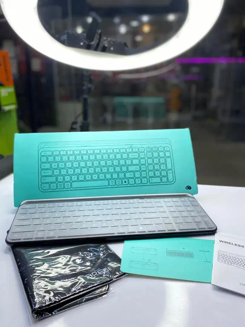 کیبورد لمسی و باریک بی سیم wireless keyboard|قطعات و لوازم جانبی رایانه|اهواز, گلستان|دیوار