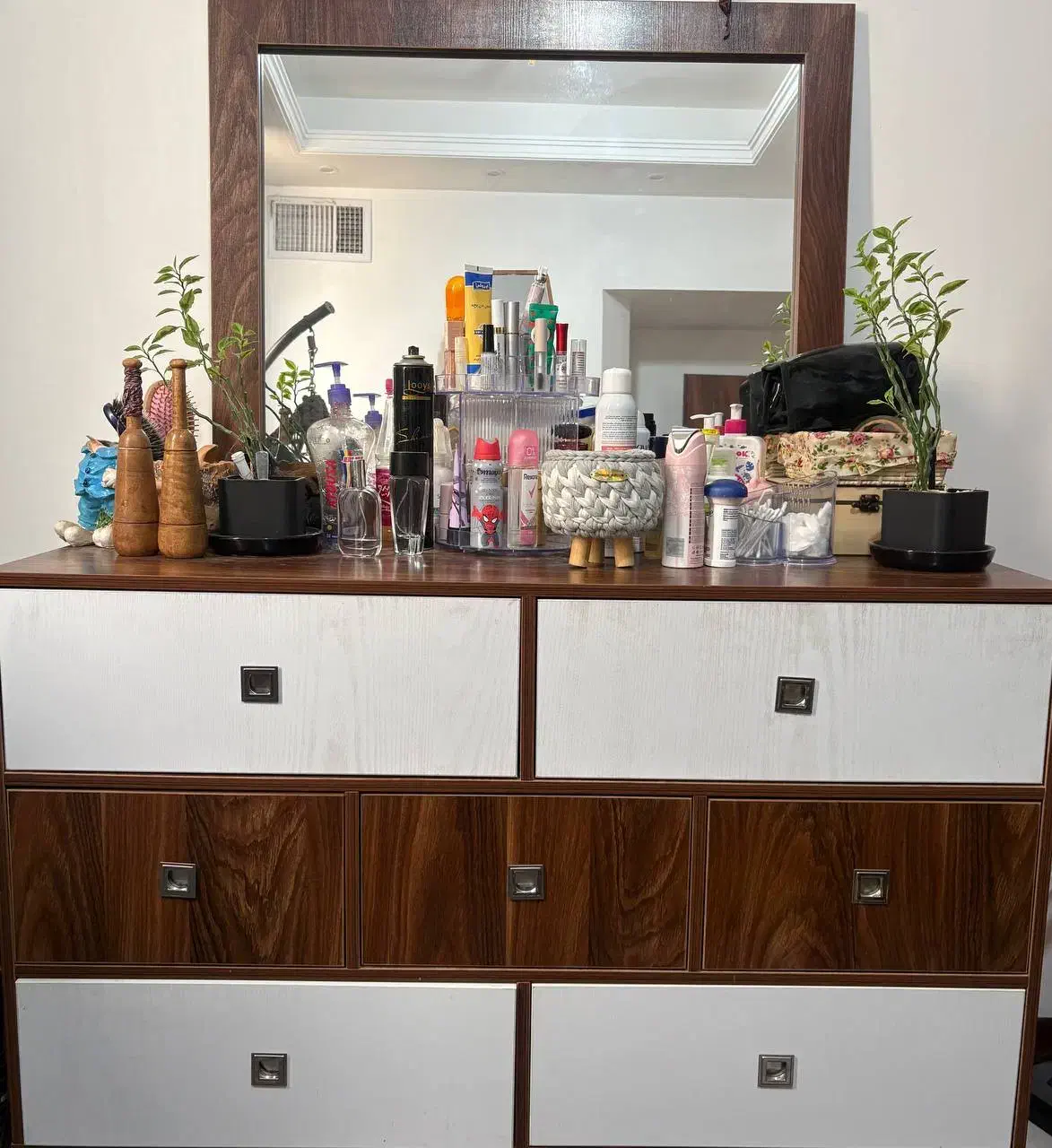 آیینه و میز دراورلباس|جاکفشی، کمد، دراور|پیشوا, |دیوار