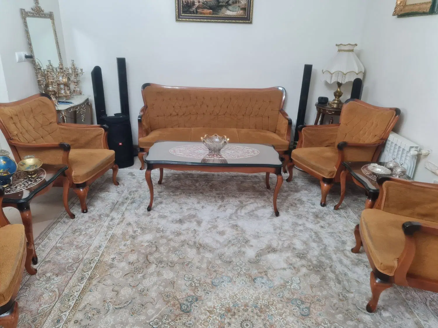 ست کامل مبلمان و میز ناهارخوری چوب راش درجه یک|مبلمان خانگی و میز عسلی|تهران, پاسداران|دیوار