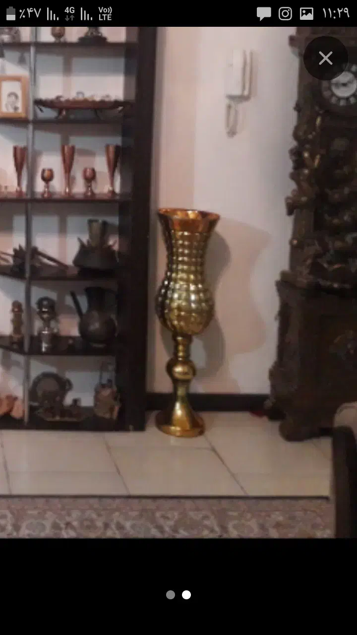 گلدان کنار سالنی بزرگ ۲عدد|صنایع دستی و سایر لوازم تزئینی|سبزوار, چهارراه فرودگاه|دیوار