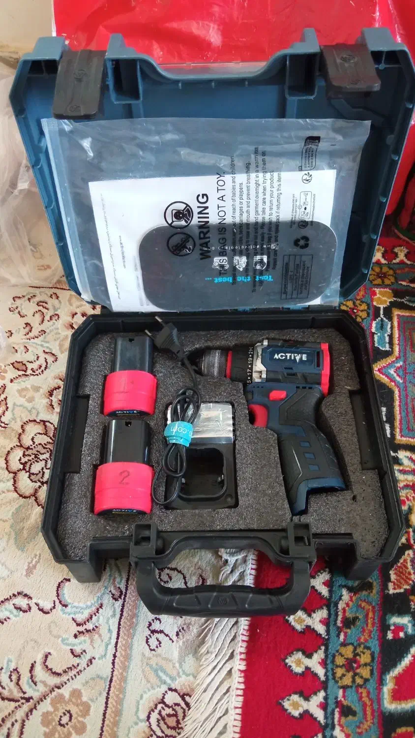 دریل شارژی موتور براسلش اکتیو|ابزارآلات|نورآباد, |دیوار