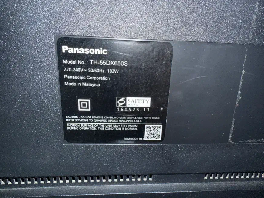 تلویزیون ال ای دی ۵۵ اینچ پاناسونیک اصل مالزی|تلویزیون و پروژکتور|ری, هاشم‌آباد|دیوار