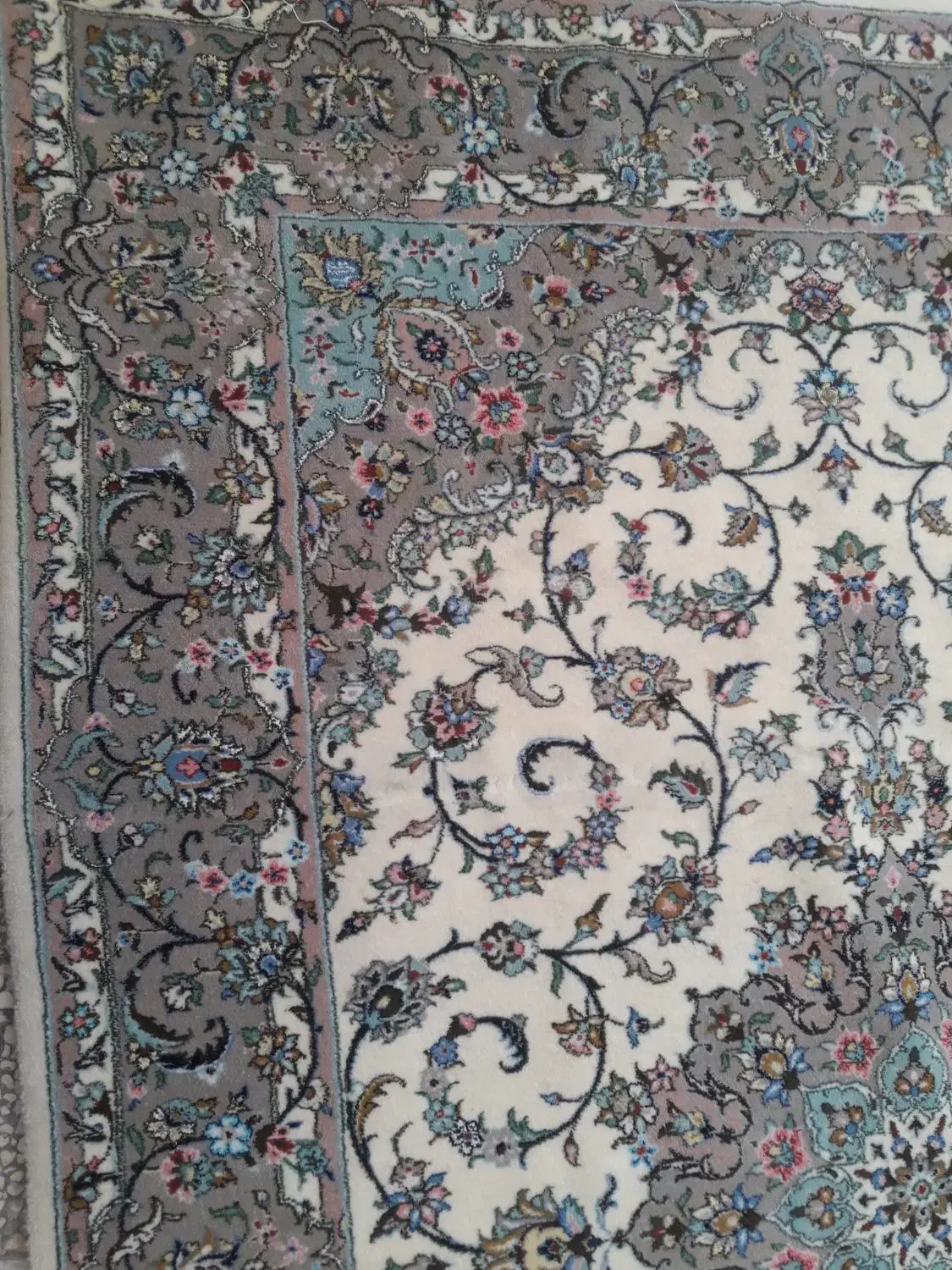 فرش جفت ۶ متر پشم نقشه تقدیسی|فرش|کاشان, درب زنجیر|دیوار