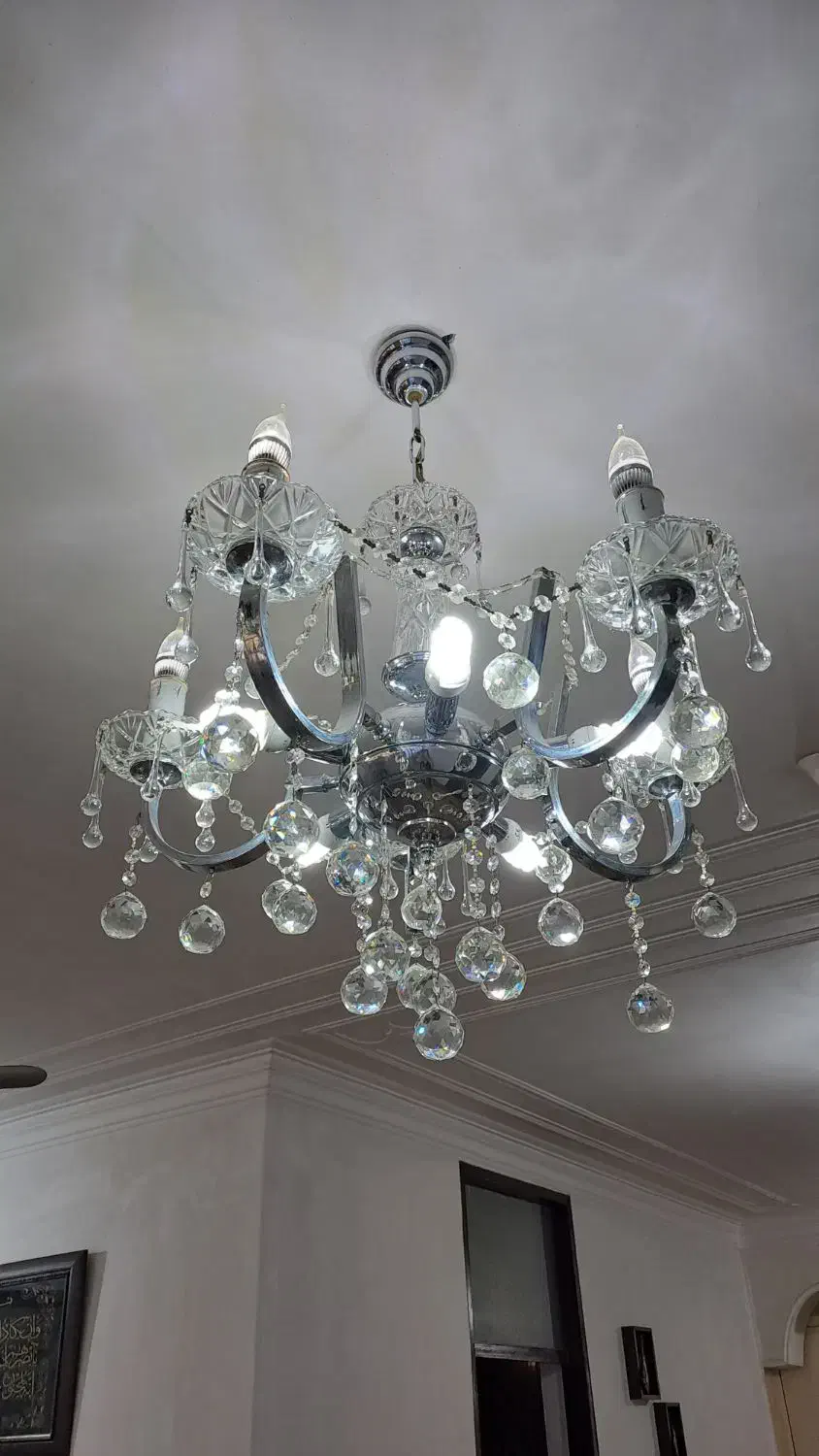 لوستر ۵ شاخ|لوستر و چراغ آویز|اهواز, کوی مهدیس|دیوار