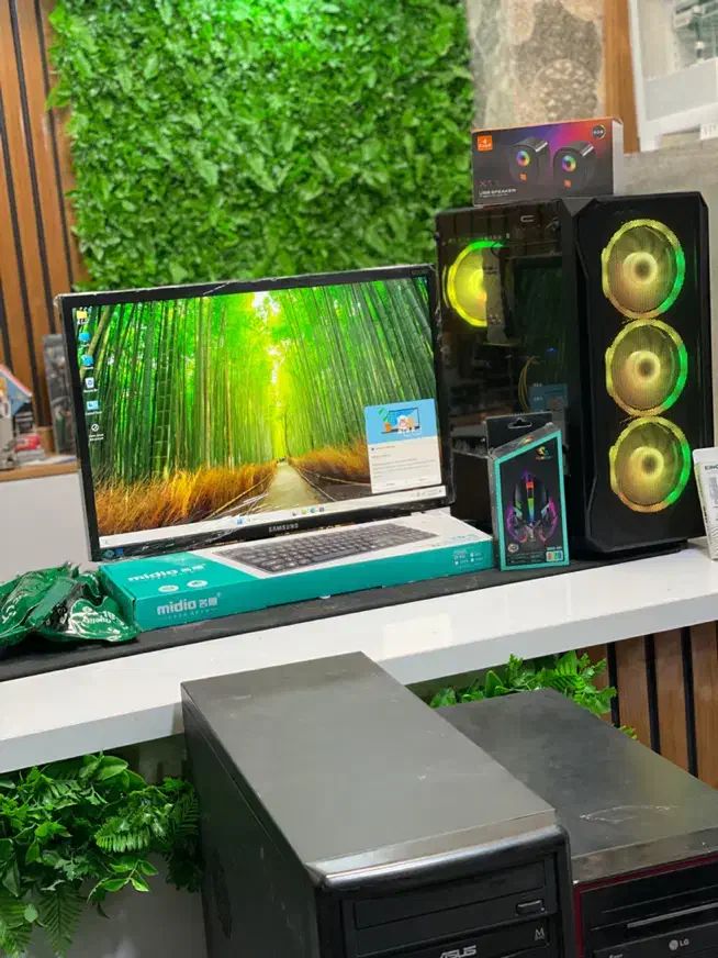 پکیج کامپیوتر کامل کیس،مانیتور،کیبورد،موس،اسپیکر|رایانه رومیزی|اهواز, طالقانی|دیوار