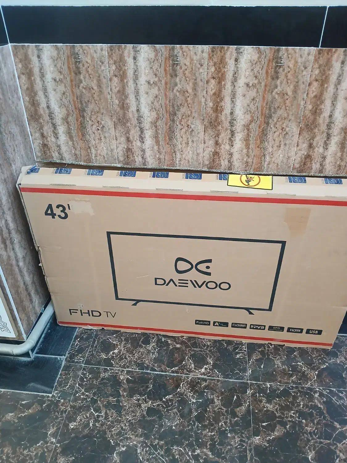 تلویزیون ۴۳ اینچ دوو|تلویزیون و پروژکتور|مشگین شهر, |دیوار