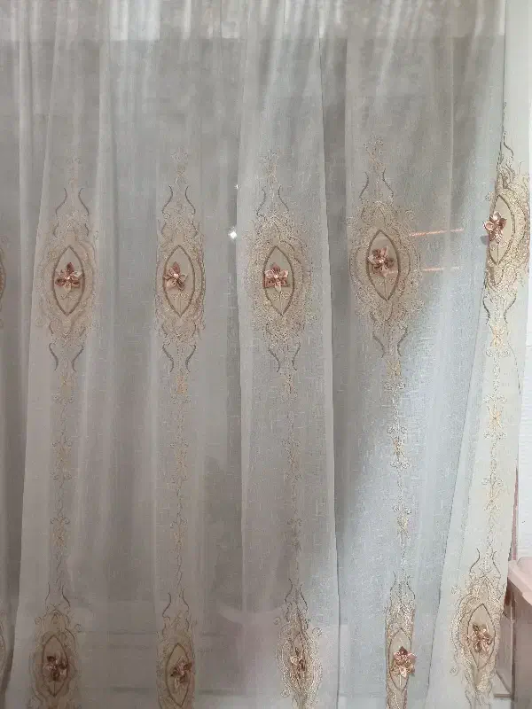 پرده گل برجسته|پرده، رانر، رومیزی|رشت, رودباری|دیوار