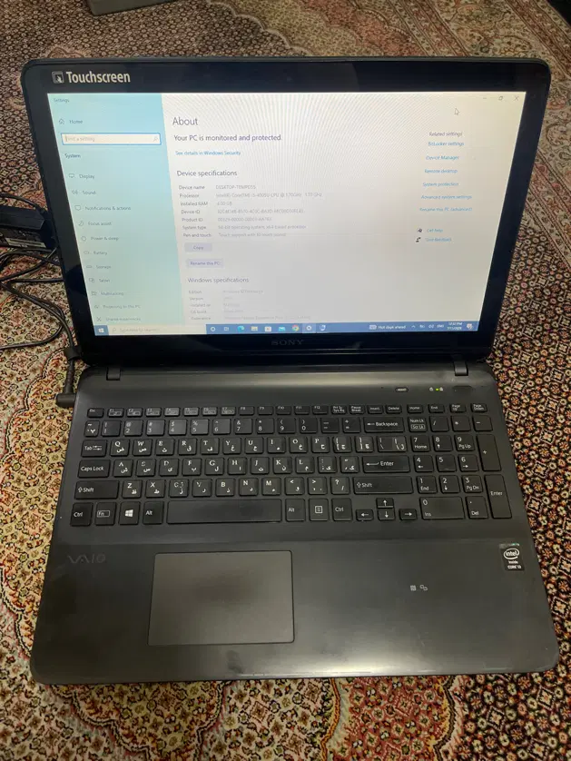 VAIO Sony لپ تاپ تاچ|رایانه همراه|تهران, حافظیه|دیوار