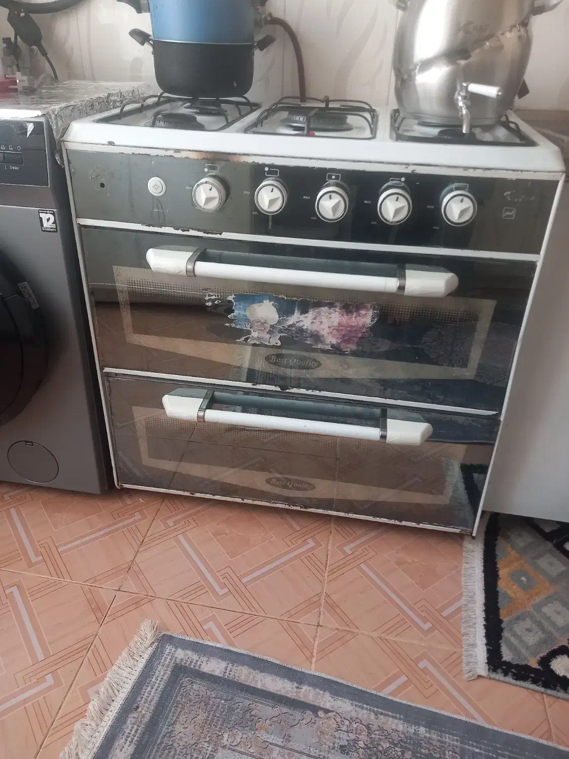 گاز پنج شعله تمیز سالم|اجاق گاز و لوازم برقی پخت‌وپز|اسدآباد, |دیوار