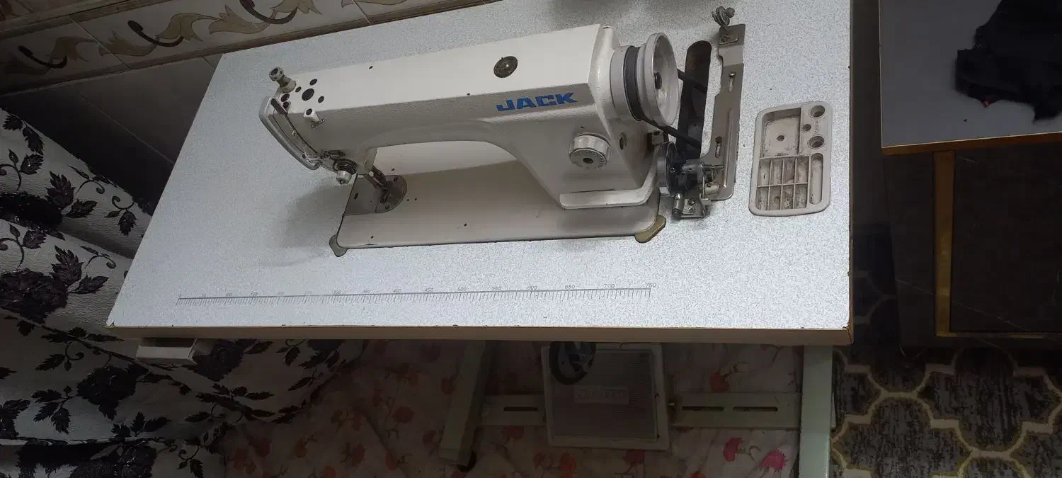 چرخ خیاطی صنعتی راسته دوز جک درحدخشک تمیز خونگی|چرخ خیاطی و ریسندگی|مشهد, طبرسی شمالی|دیوار