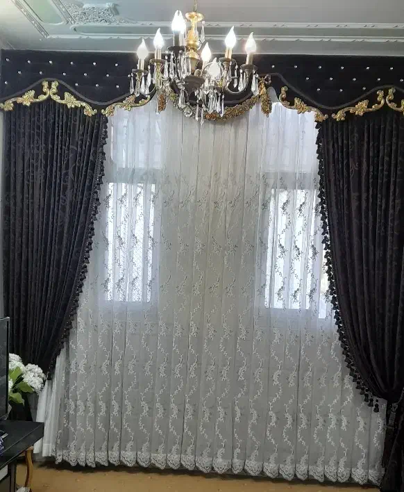 پرده پذیرایی دوتکه ۶ متری|پرده، رانر، رومیزی|سمنان, |دیوار