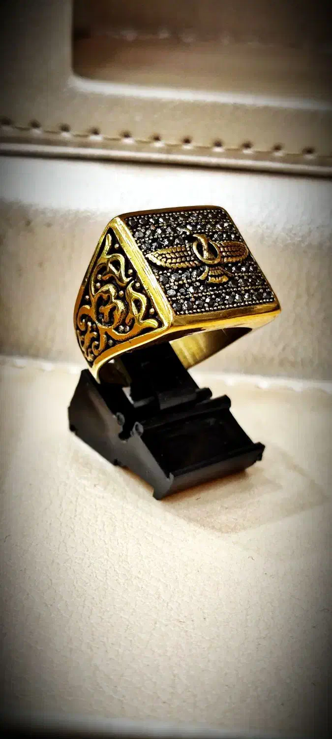 انگشتر سوپر استیل مردانه طلایی|بدلیجات|قم, ارم|دیوار