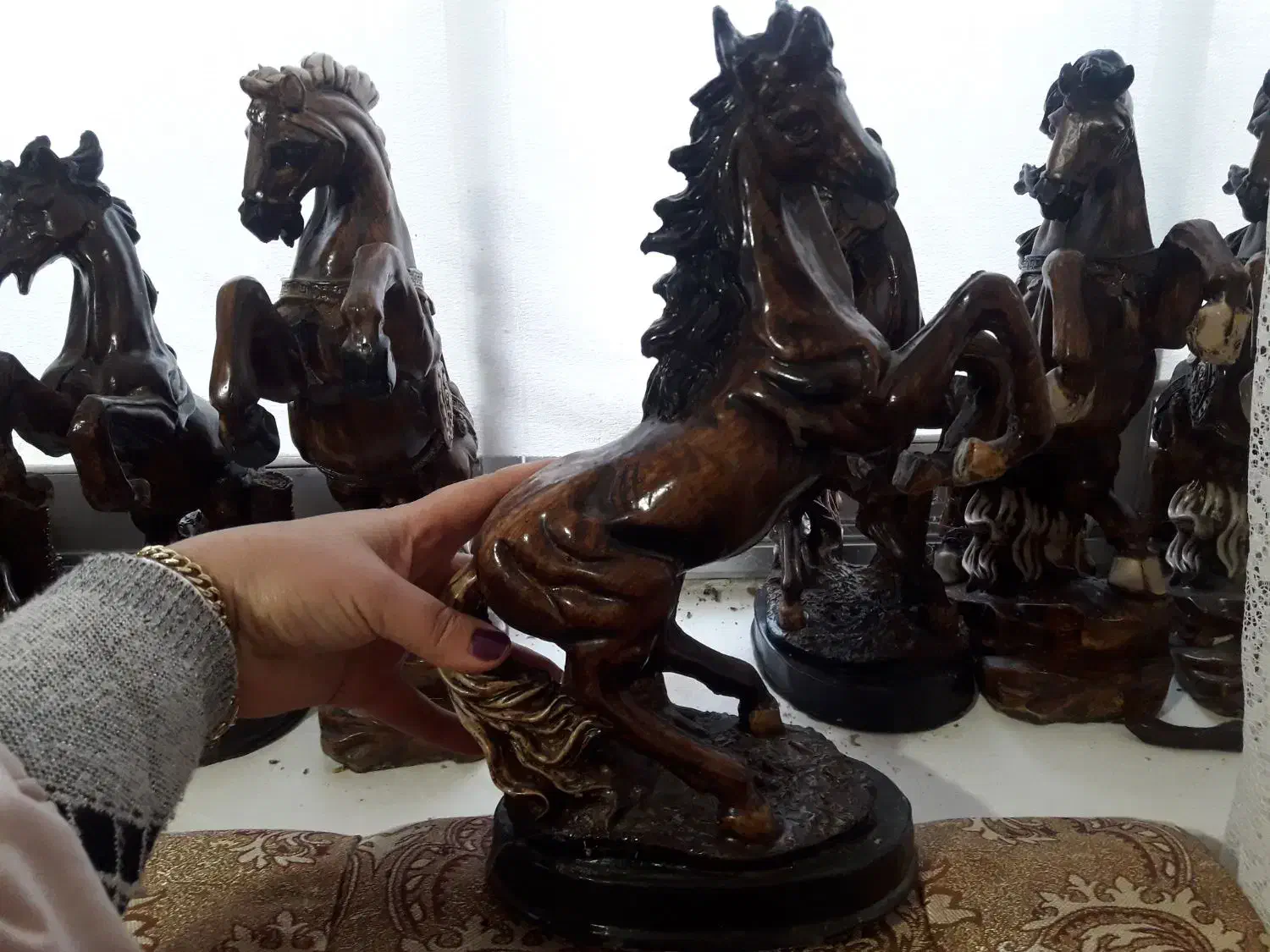 ۷ عدد اسب جنس پولیستر قابل شستشو|مجسمه، تندیس، ماکت|رشت, حمیدیان|دیوار