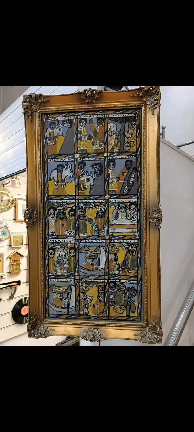 تابلو نقاشی آنتیک. حبشی عتیقه|کلکسیون اشیاء عتیقه|تهران, ایوانک|دیوار